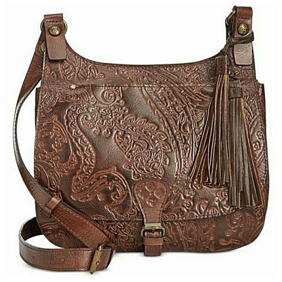 Patricia Nash Handbags - 🆕 Patricia Nash Burnished Tooled Lace Saddle Bag